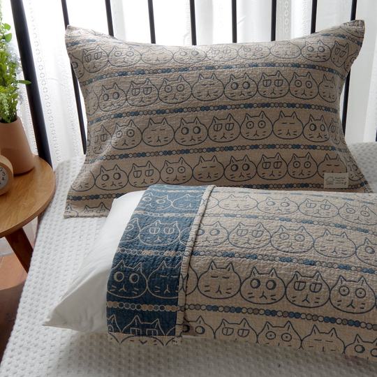 Пара марлевых наволочек из чистого хлопка с зашифрованным безопасным хлопком для взрослых пар, простой хлопковый чехол на подушку в стиле ins