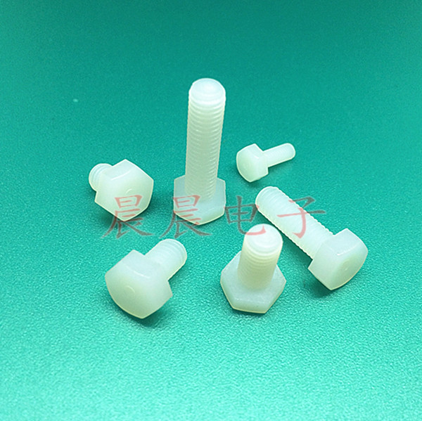 Plastic nylon hex bolt Insulation screw Hexagon bolt screw Plastic screw M10M12