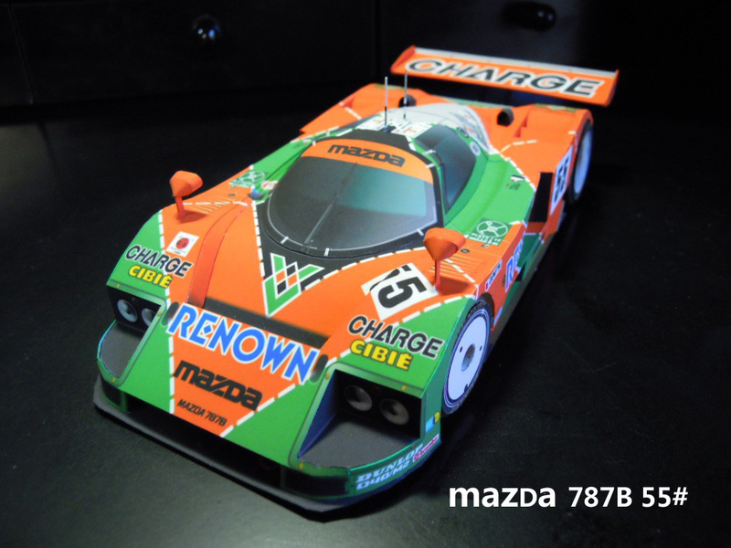 Handmade DIY Mazda 787B Racing Car Paper Model 3D Stereo Car Model Mazda Le Mans Racing Car Handmade DIY Mazda 787B Racing Car Paper Model 3D Stereo Car Model Mazda Le Mans Racing Car