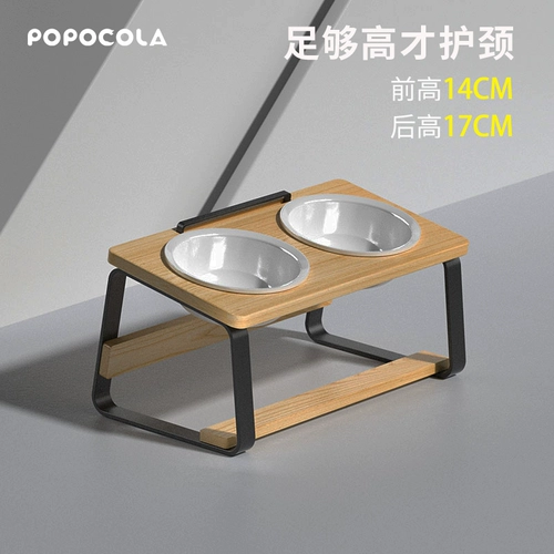 Кошачья чаша керамическая защитная шейка шейка матки, собачья корм для горшки для животных, кошачья корма высокая кошка анти -атти -теральная миска для собак увеличивает повышение