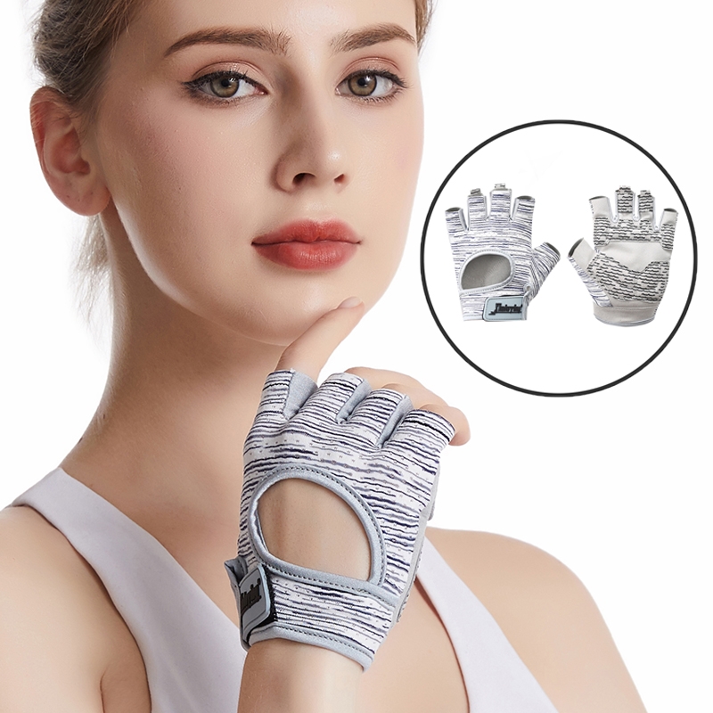 Yoga fitness exercise bike dumbbell aerial yoga female non-slip equipment training thin comfortable gloves perspiration