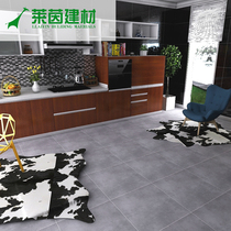 Gray cement brick antique brick modern industrial wind tile retro wall tile non-slip living room floor tile 600