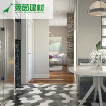 Simple hexagonal tiles floor tiles kitchen bathroom tiles balcony walls living room restaurant background wall Antique bricks tiles