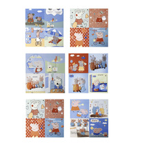 Cartoon children tile toilet floor tile non-slip living room balcony wall tile Nordic animal tile bathroom 300