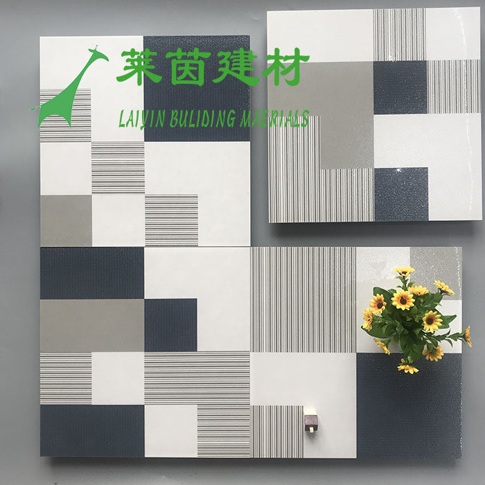 Nordic non-slip background tiles bathroom bathroom kitchen toilet wall and floor tiles simple modern 400 geometric tiles