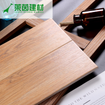 Wood grain tile bedroom imitation wood floor tile antique balcony living room wall tile imitation solid wood matte non-slip floor tiles