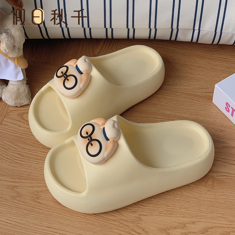 Holiday Swing Bun Cat 5cm Thick-Soled Slippers for Women, Summer Outdoor Wear, Internet Celebrity Style, Non-Slip Indoor Sandals Holiday Swing Bun Cat 5cm Thick-Soled Slippers for Women, Summer Outdoor Wear, Internet Celebrity Style, Non-Slip Indoor Sandals
