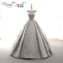 Reith Merry Wedding Dress 2022 New Solo solo fluffy dress with sleeveless cashew cashew host banquet gown