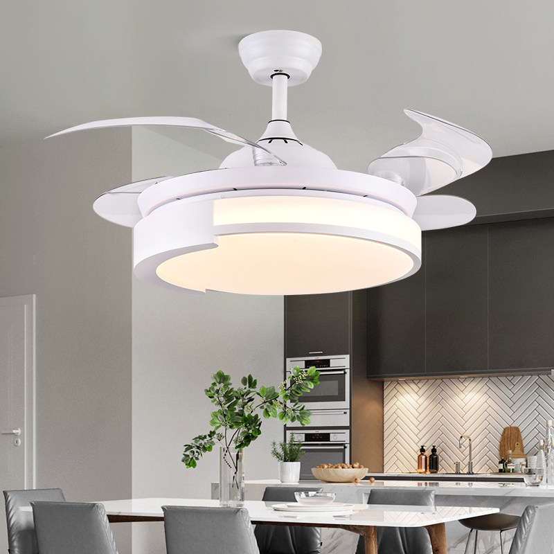 ceiling fan lamp ceiling fan lamp LED invisible fan chandeliingroom dining room dining room minimalist electric fan integrated ceiling fan with lamp