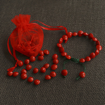 Non-Suicide Tanxia Red Bean Loose Beads Diy Handmade Bag Lovers Bracelet Bestie Bracelet Blood Bodice Arts and Thoughts Red Bean