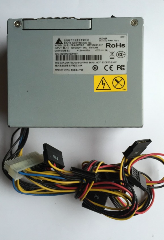 Original Taiwan DPS-220TB A B C Dahua video recorder power supply monitoring small power supply 8 SATA ports