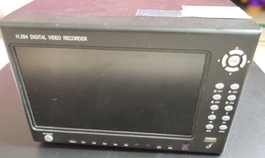 One - way video recorder 4 - way video recorder with hard disk recorder 8104ARP small recorder
