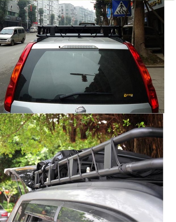 Nissan Qijun sửa đổi xe đặc biệt thép không gỉ xe tải mui khung khung Qijun hành lý baga mui xe ô tô
