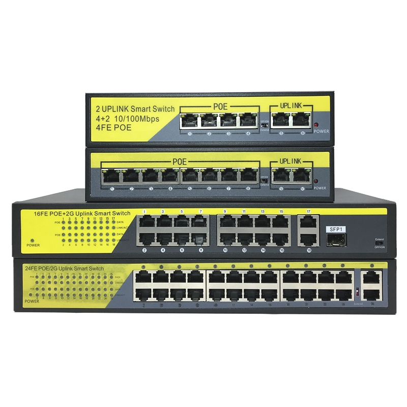 4-way 8-way national standard 48VPOE router 10 mouth POE switch network route Power supply national standard poe4 2 6 mouth