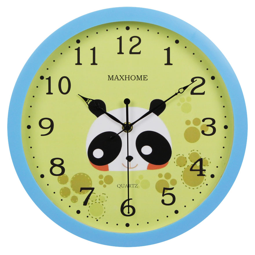 Maxhome cartoon animal wall clock personality cute clock children's room mute creative clock classroom quartz clock