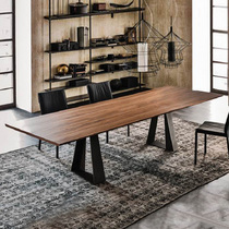 loft desk retro solid wood conference table designer desk industrial style creative meeting table negotiation table