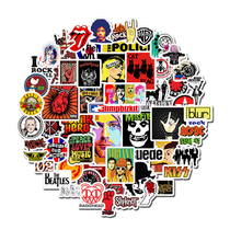 50 hip hop rock stickers luggage guitar graffiti stickers Rap hip-hop punk band stickers