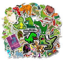 50 Cartoon Dinosaur Series Stickers Suitcases Guitar Skateboard Fridge Graffiti Stickers Waterproof Stickers Do Nt Repeat