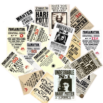 25 Harry Potter Retro Poster Stickers Motorcycle Electric Car Suitcase Waterproof Skateboard Sticker