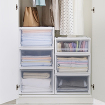 Alice storage box Drawer Wardrobe storage box plastic transparent household clothes finishing storage box Alice