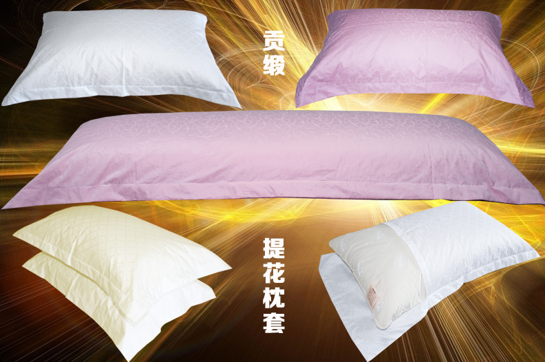 Tim lông satin jacquard áo gối 80 sợi đa tiêu chuẩn duy nhất đôi gối mật độ worsted chính hãng bông - Gối trường hợp gối chặn vỏ đỗ