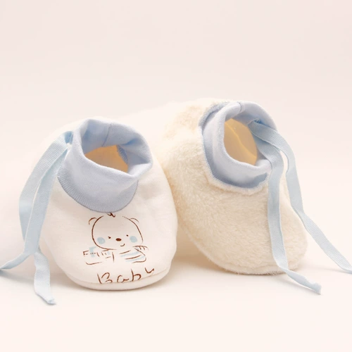 Регулируемый крем для рук для младенца, флисовые демисезонные перчатки, детские носки для новорожденных, увеличенная толщина