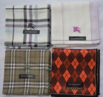 Japanese cotton womens handkerchief BUR**RRY classic plaid pattern elegant and practical