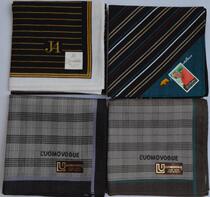 Japanese made pure cotton mens senior handkera Jack nicklaus striped panes