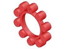 Tongchi coupling accessories TSCHAN S170 XKR MT Round petal plum pad coupling elastomer