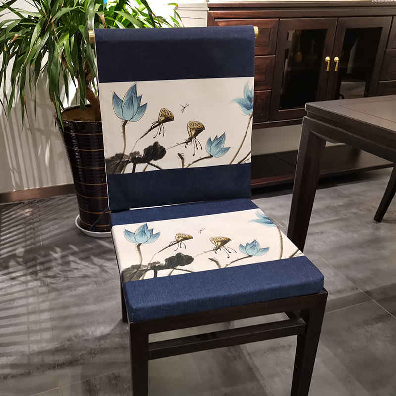 New Chinese-style modern mahogany sofa cushion chair cushion Taishi seat cushion chair cushion dining chair solid wood chair thickened non-slip