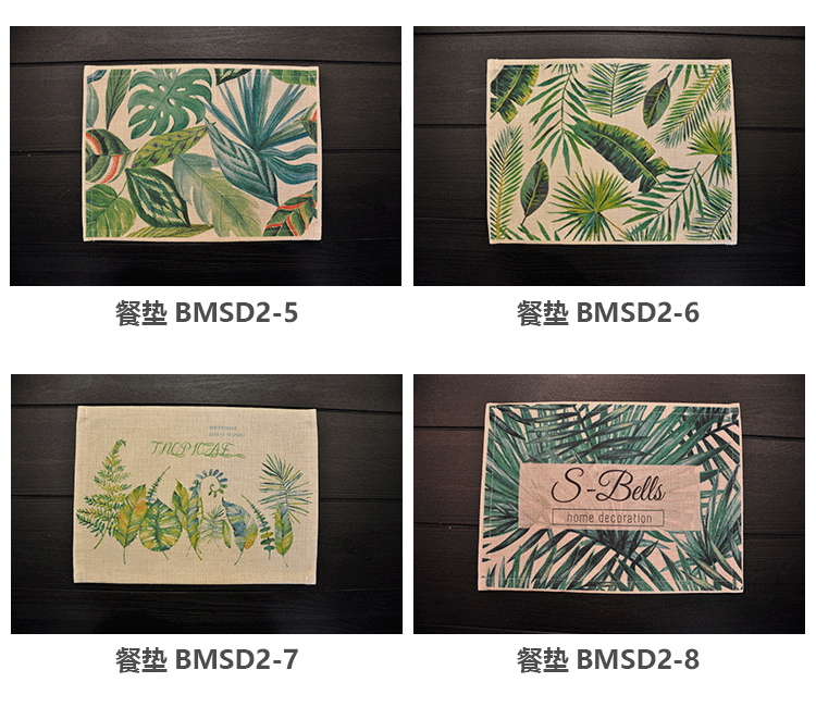 Bắc âu gió cotton linen nghệ thuật placemat bảng vải vải khăn ăn bowl coaster tấm pad cách nhiệt bộ đồ ăn chống nóng mat mẫu khăn trải bàn
