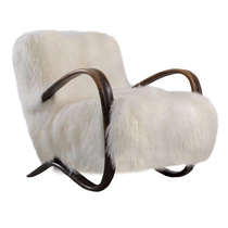 Solid Wood European Style Nordic Casual Little Sofa Light Lavish Casual Chair Long Wool Chair H269 1288 Leisure chair