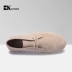 BK Berdy giày cao cấp thoáng mát mùa xuân nam phiên bản Hàn Quốc cộng với giày nhung nam giày thủy triều giày da giản dị chống lông nam - Giay cao