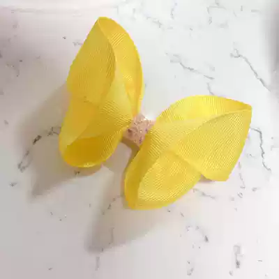 Visual impact warm color system Korean custom niche high-end rib belt handmade bow three color system