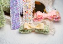 Design with small fragrant wind series autumn and winter gentle warm handmade webbing material