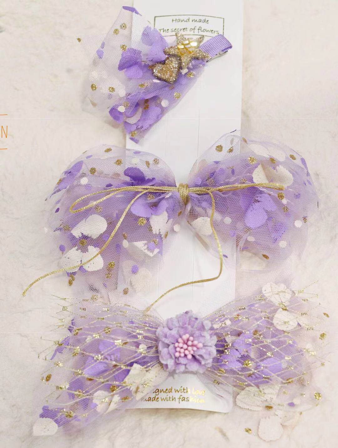 Chaixia Fairy Lucky Butterfly 6 5cm wide wrinkled gold jade decoration