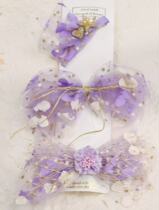 Zixia Fairy Lucky Butterfly Flower 6 5cm wide wrinkled yarn Jinshui jade decoration