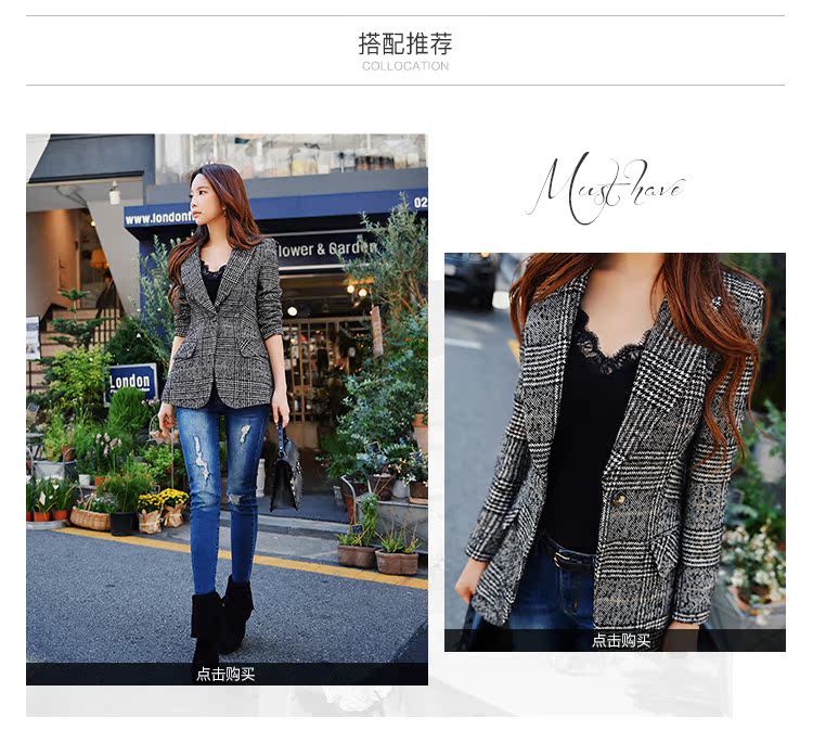 Búp bê lớn màu hồng thu đông 2018 mới đẹp trai retro Slim eo phù hợp với cổ áo kẻ sọc đen trắng nữ áo dạ dài nữ