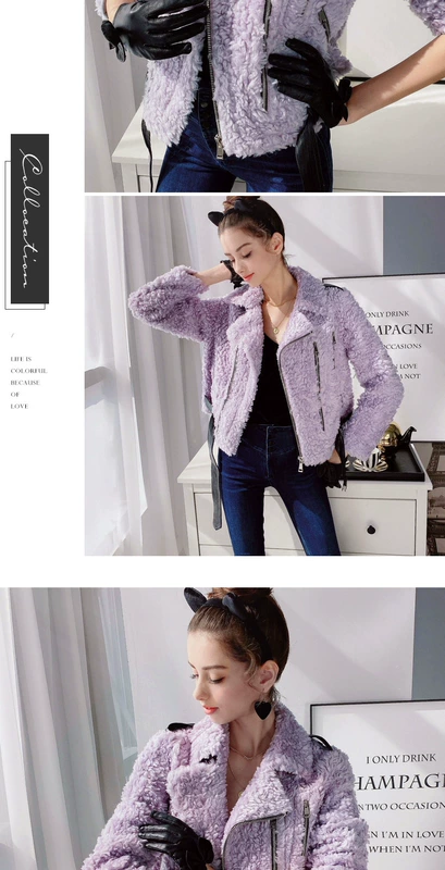 Pink Big Doll 2020 Winter New Small Young Fashion Lapel Fur Jacket Women Short - Faux Fur