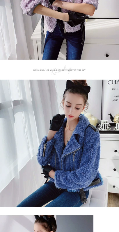 Pink Big Doll 2020 Winter New Small Young Fashion Lapel Fur Jacket Women Short - Faux Fur