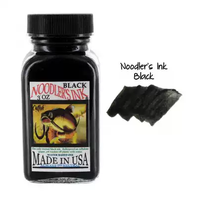 Spot] US Noodlers Ink catfish Ink hot sale color eternal black pen Ink 3oz