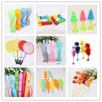 Korean creative stationery student children hippo pen lolly candy pen fan cartoon cute ballpoint pen prize 036