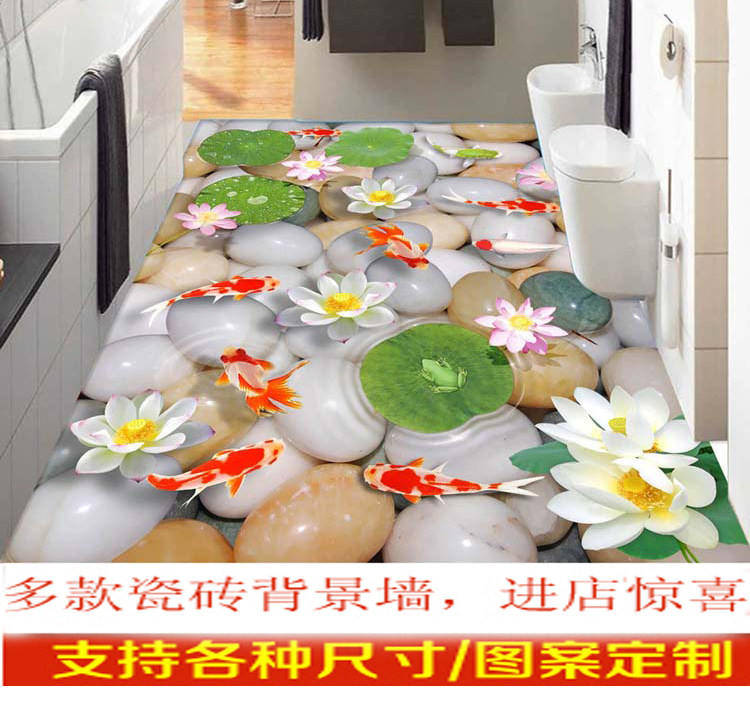Custom Living Room Bedrooms 3D floor tiles Tile Painting Background Wall Brick Balcony Bathroom Floor Tiles Dressing Room Tiles