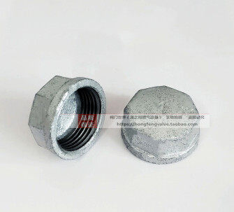 Galvanized pipe cap 4 minutes 6 minutes 1 inch 2 inches 50 inner wire plug stuffy head 65 80 Ma steel galvanized pipe fittings block water and thicken