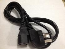 Computer host monitor banknote detector printer character three-hole wire plug thick power cord 1 5m