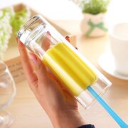 micro không dây loa kéo Sáng tạo nhà cửa hàng bách hóa bọt bàn chải chén sạch bàn chải dài xử lý khử nhiễm chai bàn chải cốc bàn chải - Micrô micro cài áo
