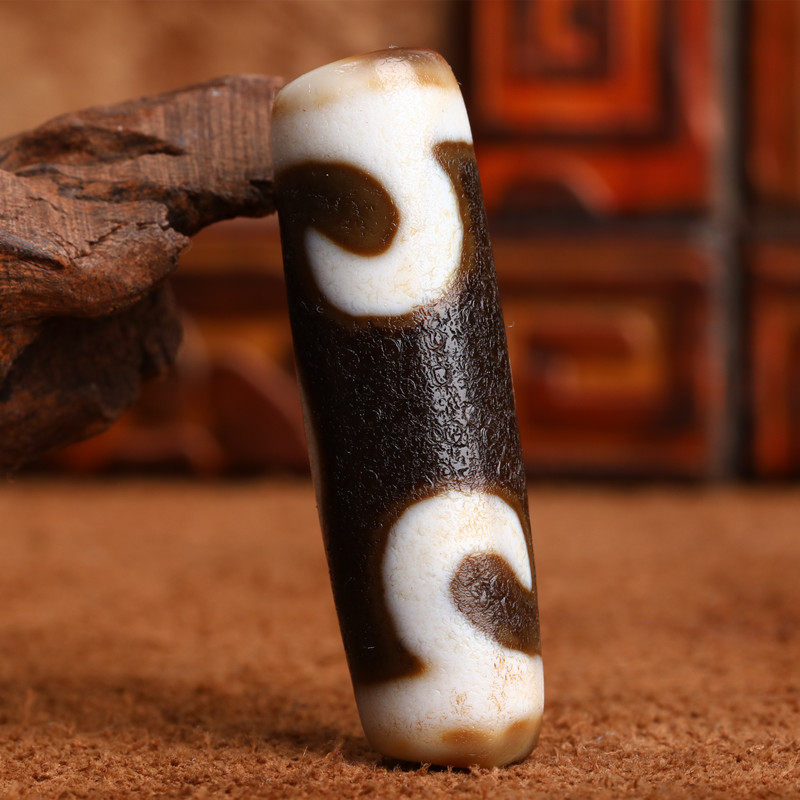 Natural old mine jade marrow ancient law to pure hook Tianzhu necklace pendant male and female collarbal chain bead