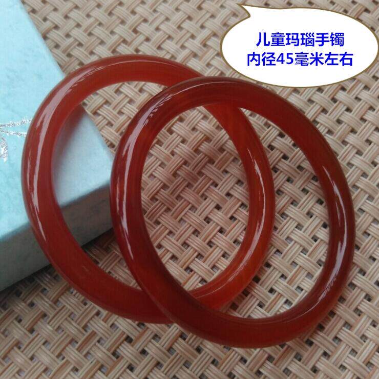 Fine Round Bar Agate Bracelet Children Bracelet Red Mana Nau Jade Bracelet Green Child Bracelet Ice Seed Jade Medullary 