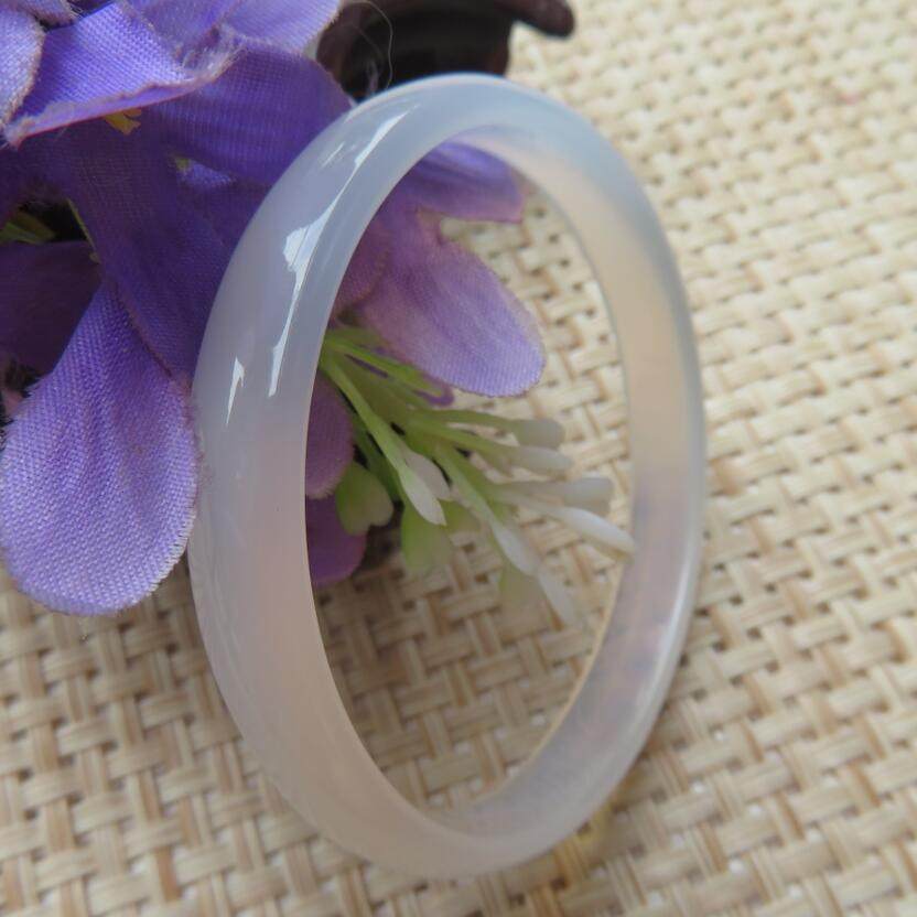 Natural Ice Chalcedony Bracelet Narrow Thin Strip Agate Jade Bracelet Cute Versatile Fashion Crystal Jade Bracelet Gift