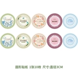 Новый продукт DIY DIY Помадная трубка Полное покрытие наклеек круглой квадратной формы.